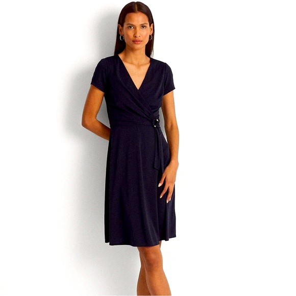 NWT Ralph Lauren Smooth Surplus Jersey Wrap Dress - Picture 7 of 7